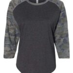Women's Baseball Fine Jersey Three-Quarter Sleeve Tee