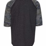 Youth Baseball Fine Jersey Three-Quarter Sleeve Tee