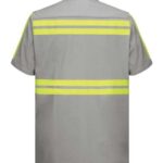 Men's Enhanced Visibility Short Sleeve Cotton Work Shirt