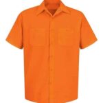 Men's Tall Enhanced Visibility Short Sleeve Work Shirt