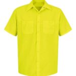 Men's Tall Enhanced Visibility Short Sleeve Work Shirt