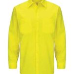 Men's Tall Enhanced & Hi-Visibility Long Sleeve Work Shirt