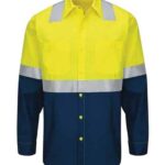 Men's Tall Enhanced & Hi-Visibility Long Sleeve Work Shirt