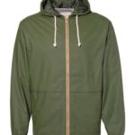 Unisex Vintage Hooded Rain Jacket