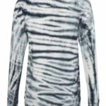 Women's French Terry Off-the-Shoulder Tie-Dyed Sweatshirt