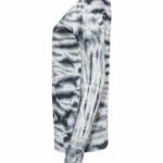 Women's French Terry Off-the-Shoulder Tie-Dyed Sweatshirt