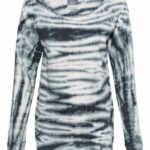 Women's French Terry Off-the-Shoulder Tie-Dyed Sweatshirt