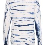 Women's French Terry Off-the-Shoulder Tie-Dyed Sweatshirt