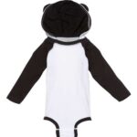 Infant Fine Jersey Character Hooded Long Sleeve Bodysuit with Ears