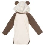 Infant Fine Jersey Character Hooded Long Sleeve Bodysuit with Ears