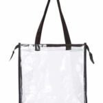 OAD Clear Zippered Tote with Full Gusset