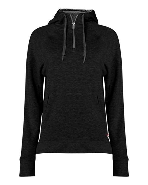 Women's FitFlex French Terry Quarter-Zip Hooded Pullover