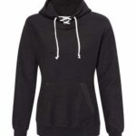 Women’s French Terry Sport Lace Scuba Hooded Sweatshirt