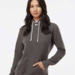 Women’s French Terry Sport Lace Scuba Hooded Sweatshirt