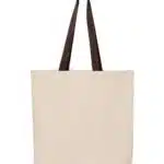 11L Canvas Tote with Contrast-Color Handles