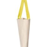 11L Canvas Tote with Contrast-Color Handles