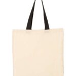 Economical Tote with Contrast-Color Handles