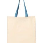 Economical Tote with Contrast-Color Handles