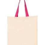 Economical Tote with Contrast-Color Handles
