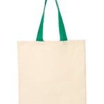 Economical Tote with Contrast-Color Handles