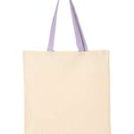 Economical Tote with Contrast-Color Handles