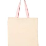 Economical Tote with Contrast-Color Handles