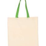 Economical Tote with Contrast-Color Handles