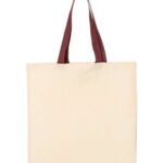 Economical Tote with Contrast-Color Handles