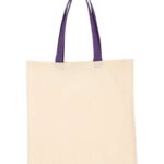 Economical Tote with Contrast-Color Handles