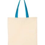 Economical Tote with Contrast-Color Handles