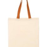 Economical Tote with Contrast-Color Handles