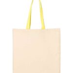 Economical Tote with Contrast-Color Handles