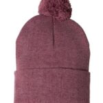 12" Pom-Pom Cuffed Beanie