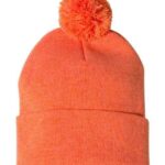 12" Pom-Pom Cuffed Beanie
