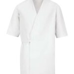 Men's Collarless Poplin Butcher Wrap