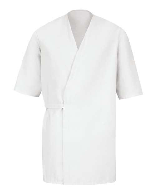 Men's Collarless Poplin Butcher Wrap