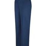 Women's Extended Sizes Plain Front Cotton Pants