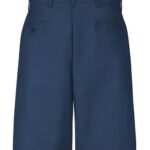 Men's Extended Sizes Cotton Casual Plain Front Shorts