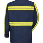 Men's Tall Industrial Enhanced-Visibility Long Sleeve Work Shirt