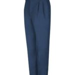 Men's Odd-Extended Sizes Pleated Twill Slacks