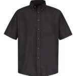 Men's Tall Poplin Short Sleeve Dress Shirt