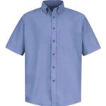 Men's Tall Poplin Short Sleeve Dress Shirt