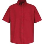 Men's Tall Poplin Short Sleeve Dress Shirt