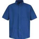 Men's Tall Poplin Short Sleeve Dress Shirt