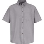 Men's Tall Poplin Short Sleeve Dress Shirt