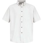 Men's Tall Poplin Short Sleeve Dress Shirt