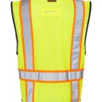 Unisex 6 Pocket Contrast Class 2 Vest