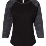 Women's Baseball Fine Jersey Three-Quarter Sleeve Tee