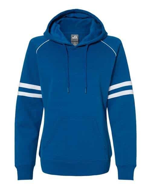 Women's Varsity Fleece Piped Hooded Sweatshirt