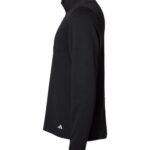 Men's 3-Stripes Double-Knit Quarter-Zip Pullover